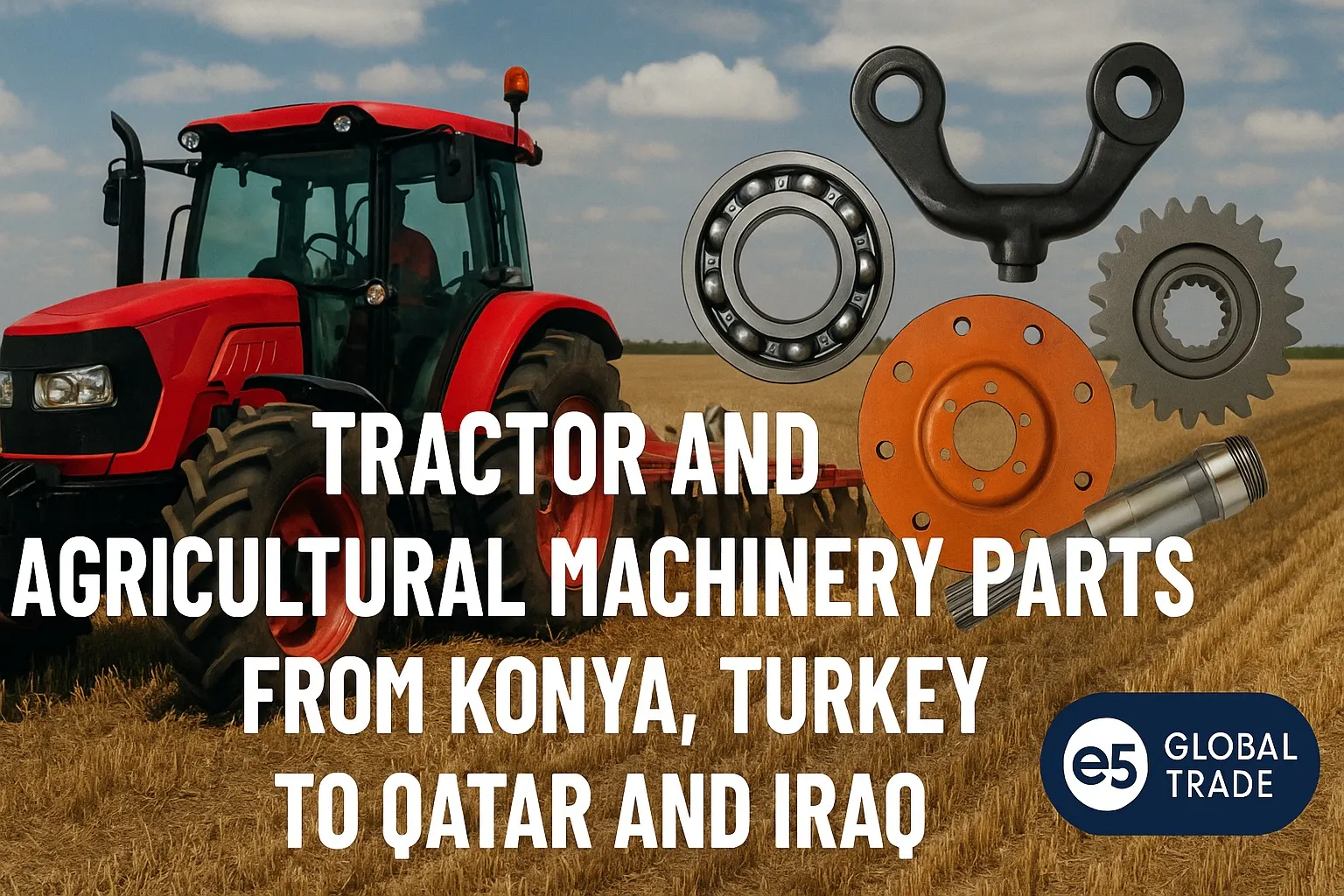 Konya Türkiye traktör ve tarım makinesi parçaları Katar ve Irak