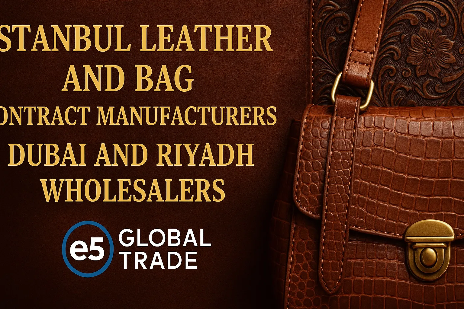 İstanbul Deri ve Çanta Fason Üreticileri: Dubai ve Riyad Toptancıları