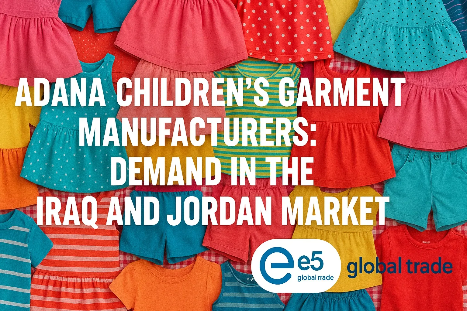 Adana Fason Çocuk Giyim Üreticileri: Irak ve Ürdün Pazarında Talep
