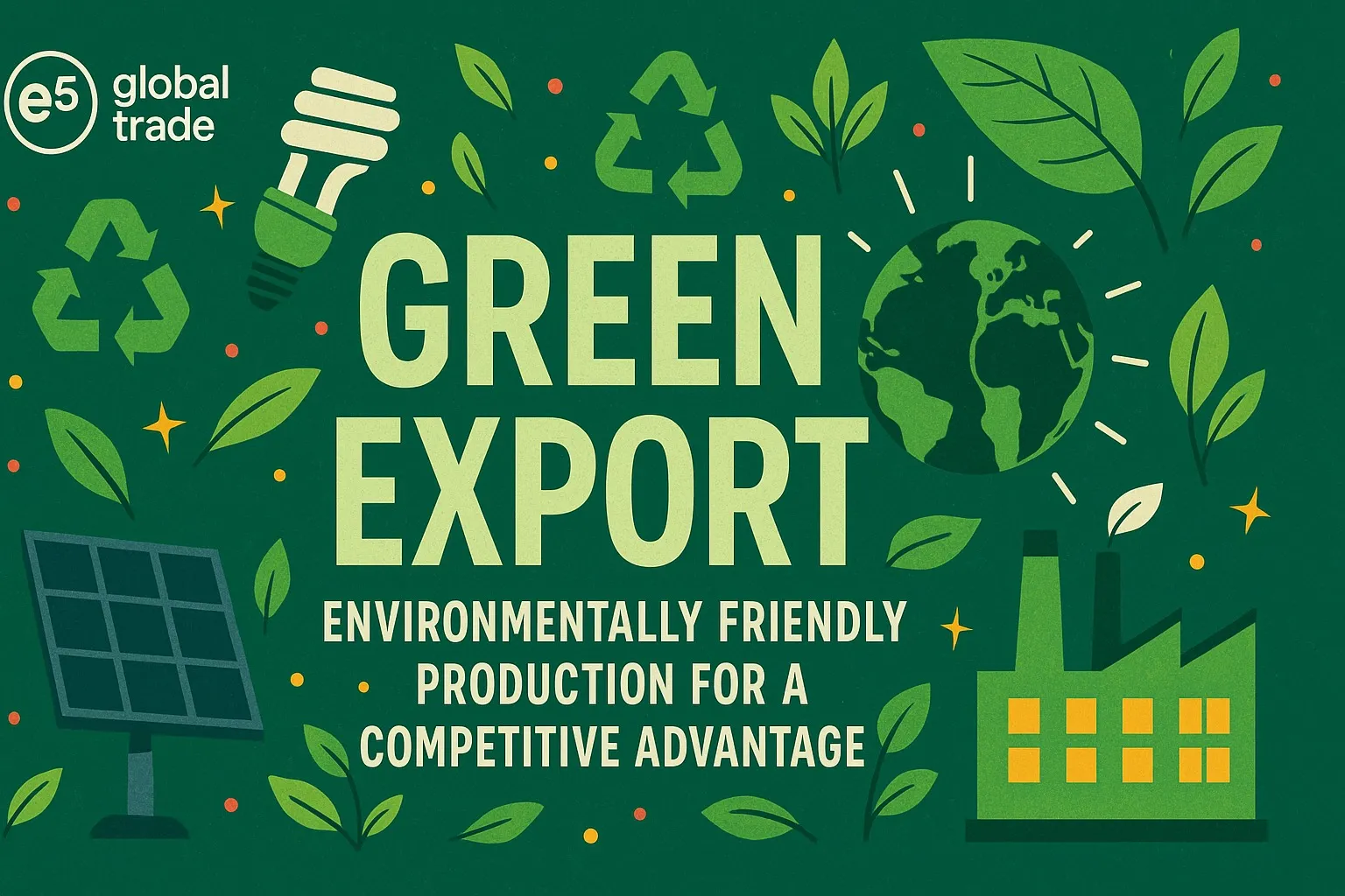 Yeşil İhracat: Çevre Dostu Üretim ile Rekabet Avantajı