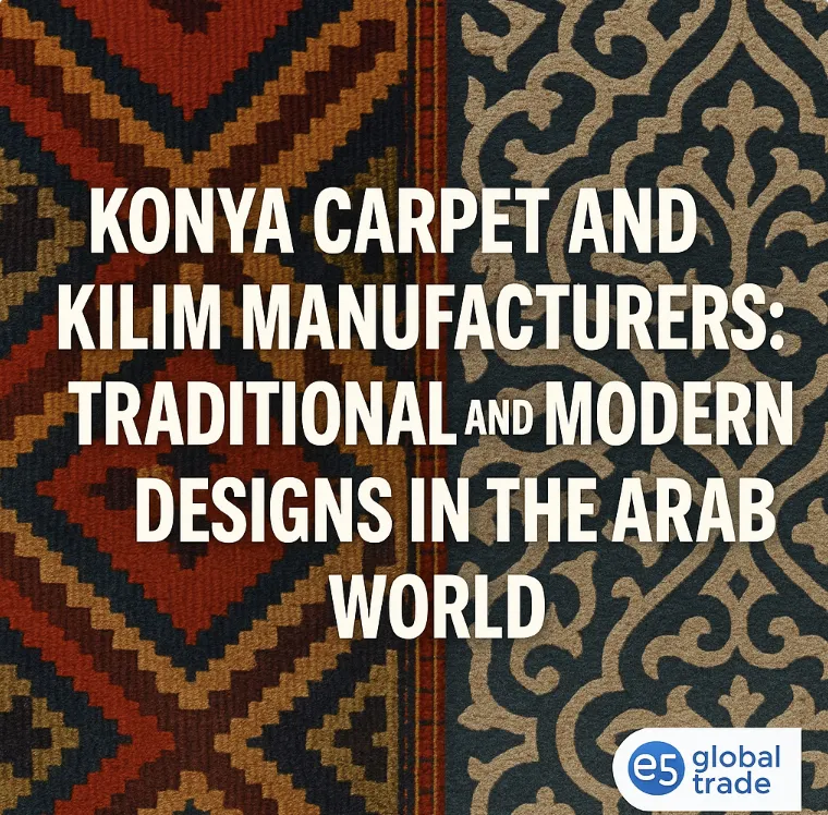 Konya Halı ve Kilim Üreticileri: Arap Dünyasında Geleneksel ve Modern Tasarımlar