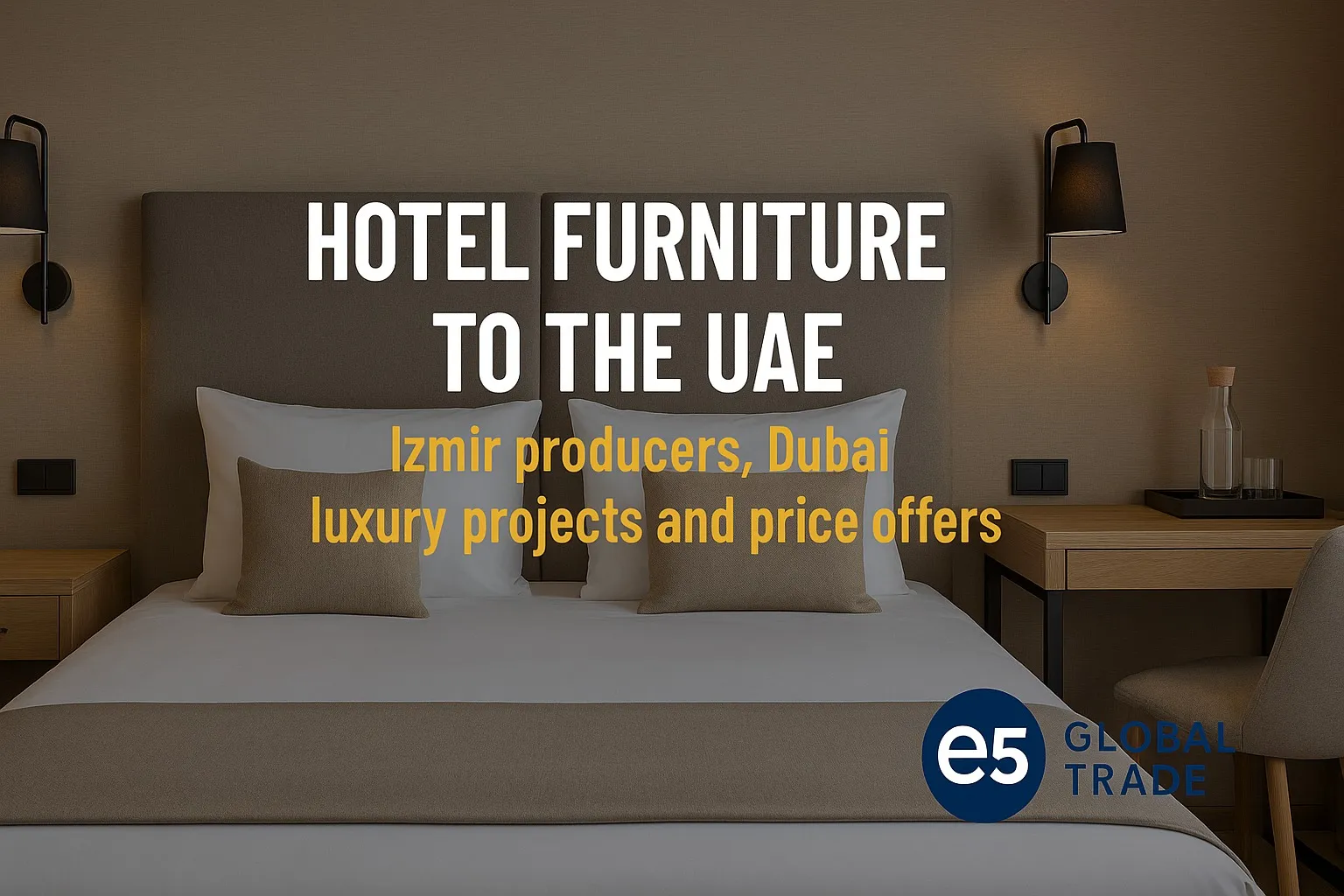 BAE’ye otel mobilyası: İzmir üreticileri, Dubai luxury projeleri ve fiyat teklifleri