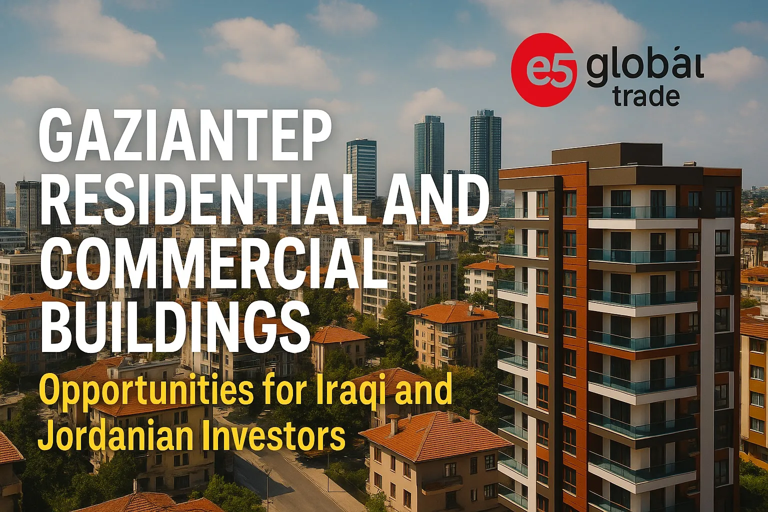 Gaziantep Residential and Commercial Buildings: Opportunities for Iraqi and Jordanian Investors