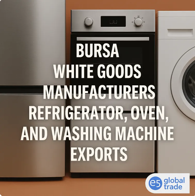 Bursa Beyaz Eşya Üreticileri: Buzdolabı, Fırın ve Çamaşır Makinesi İhracatı