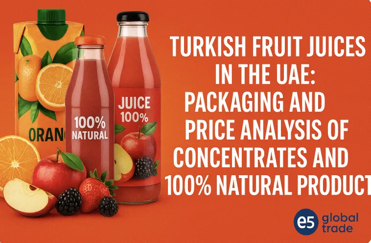 BAE’de Türk Meyve Suları: Konsantre ve %100 Doğal Ürünlerde Ambalaj ve Fiyat Analizi (2025)