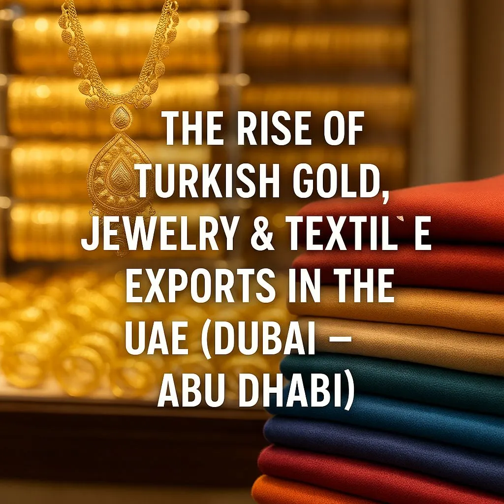 صعود صادرات الذهب والمجوهرات والمنسوجات التركية في الإمارات العربية المتحدة (دبي – أبوظبي)
