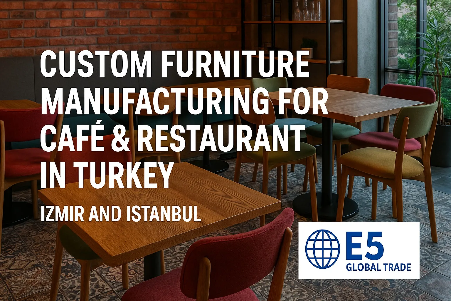 Türkiye’de kafe-restoran mobilyası fason üreticileri: İzmir ve İstanbul