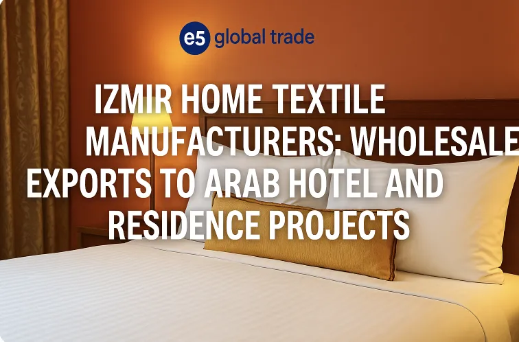 İzmir Ev Tekstili Üreticileri: Arap Otel ve Rezidans Projelerine Toptan İhracat