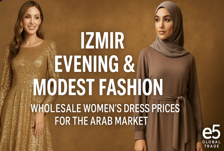 İzmir Abiye ve Tesettür Modası: Toptan Kadın Elbisesi Fiyatları Arap Pazarına