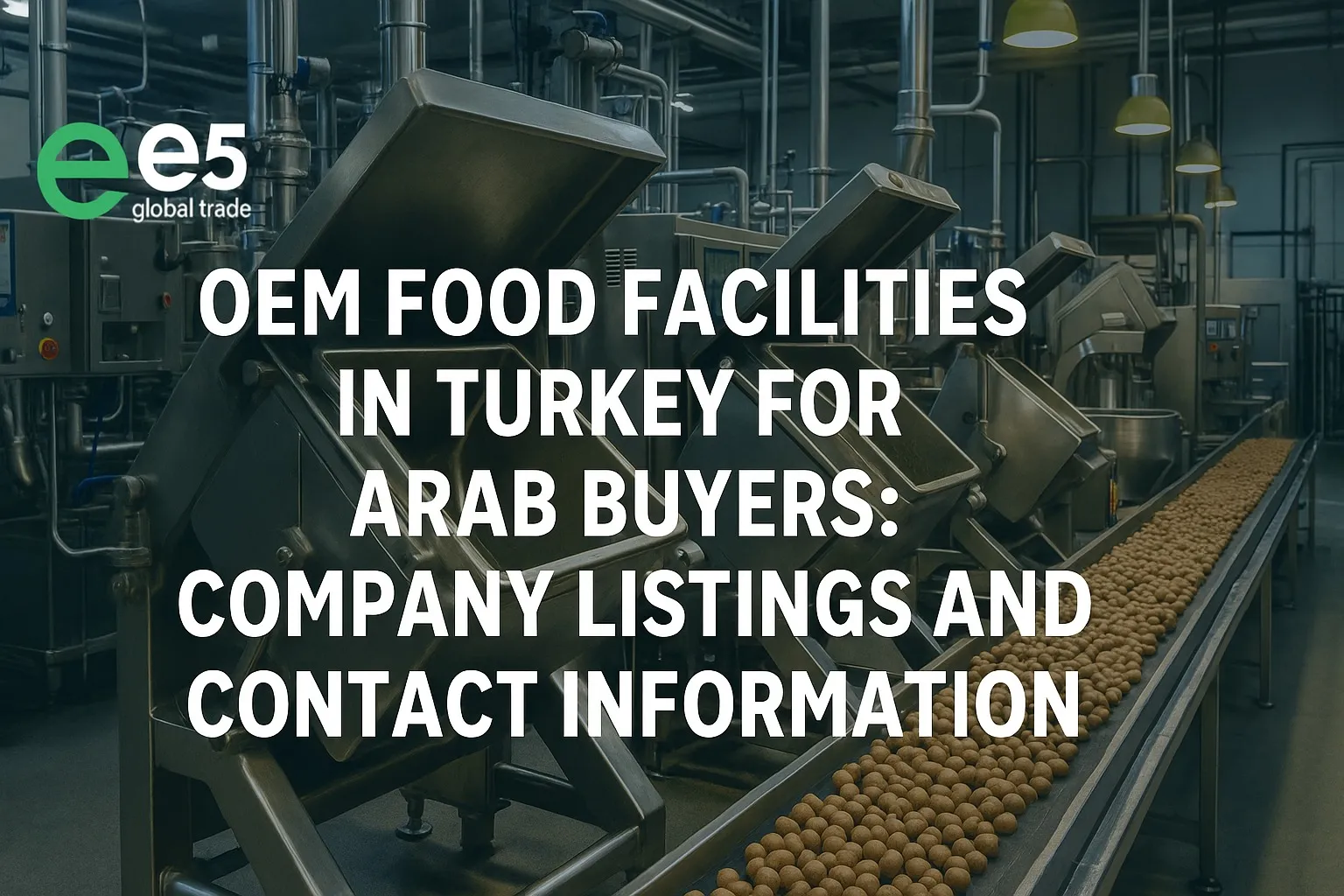 Arap Alıcılar İçin OEM Ürün Üreten Türk Gıda Tesisleri: Firma Listesi ve İletişim Bilgileri