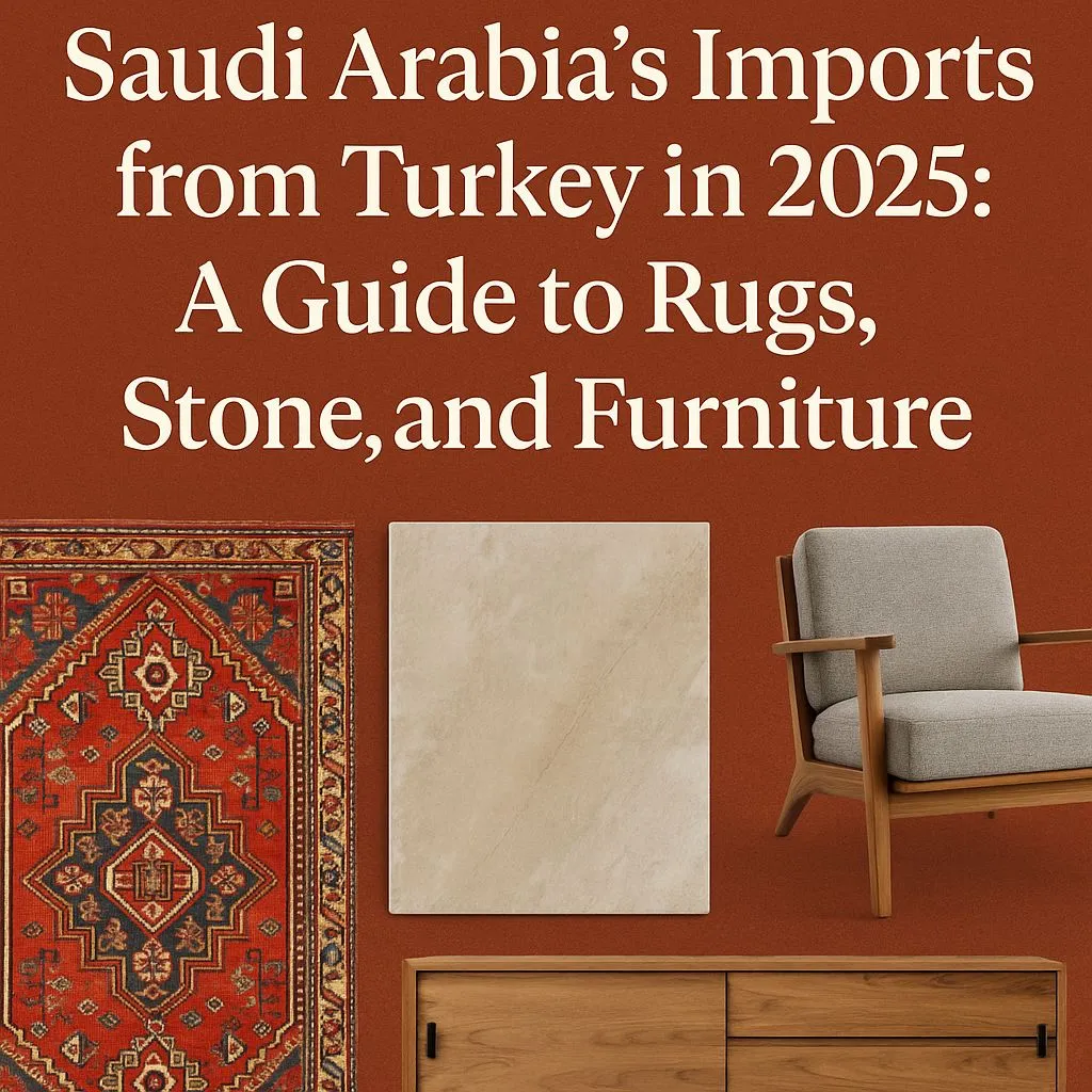“Saudi Arabia’s Imports from Turkey in 2025: A Guide to Carpets, Stones, and Furniture” ✅