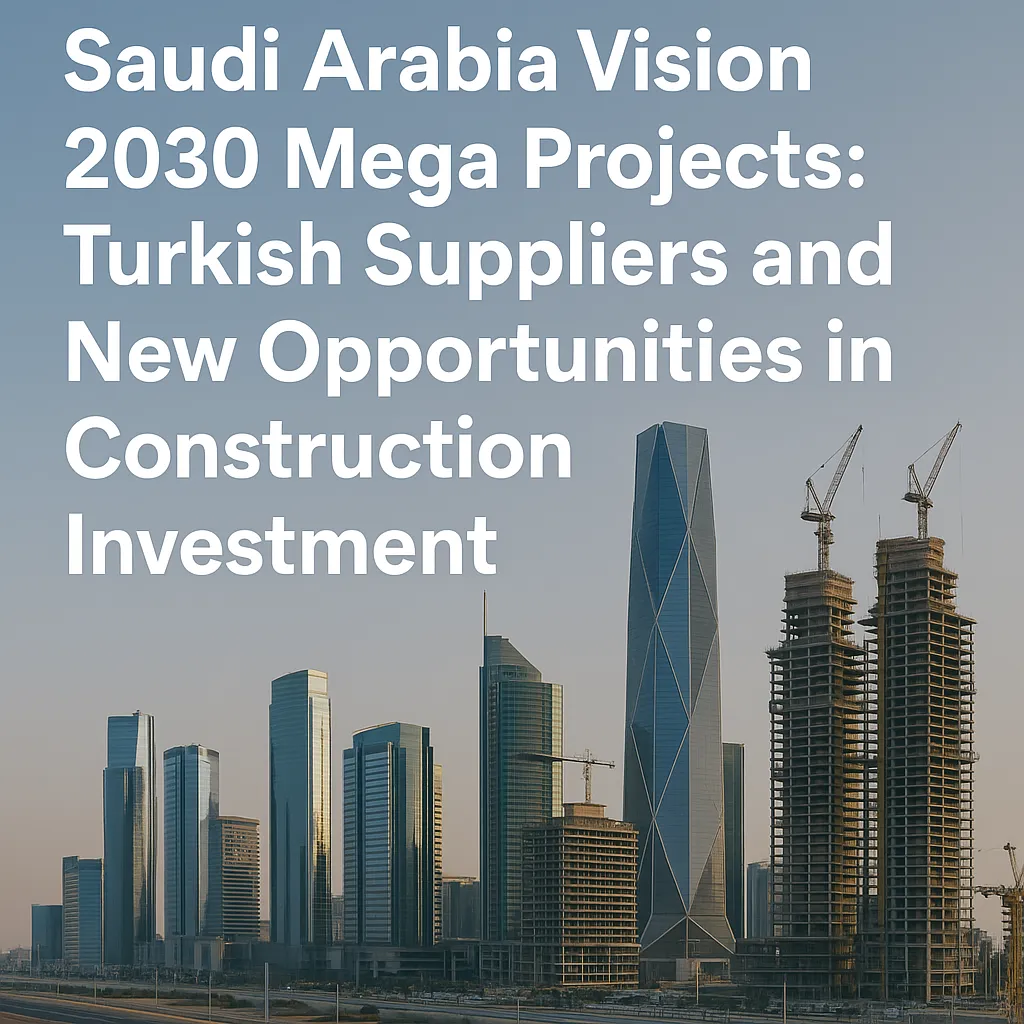 "مشروعات رؤية السعودية 2030 العملاقة: المورّدون الأتراك وفرص جديدة في استثمارات البناء"